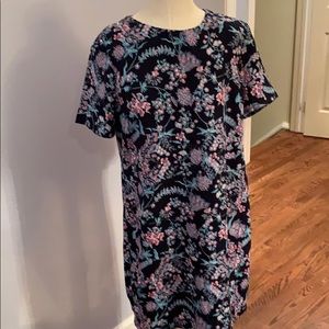 Pink and blue paisley t shirt dress!